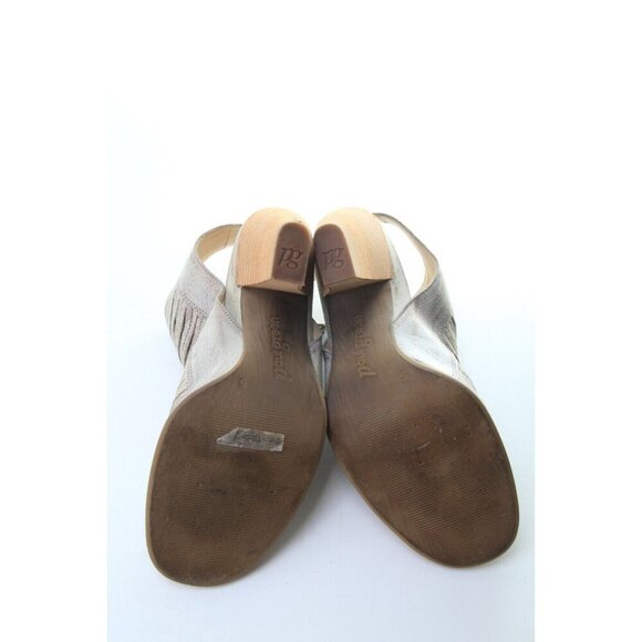 Paul Green Cayenne Peep Toe Bootie Boot Silver Heeled Zip UK 5 / US 7.5 - Picture 12 of 14